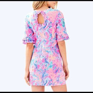 Lilly Pulitzer Pascha Pink Fiesta Stretch Dress 14